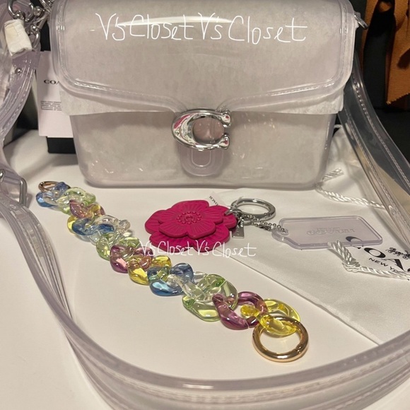 ❤️SOLD❤️🤗🤗Coach Clear Jelly Tabby Purse - Picture 11 of 12